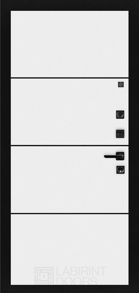 25 - Белый софт (черная вставка)