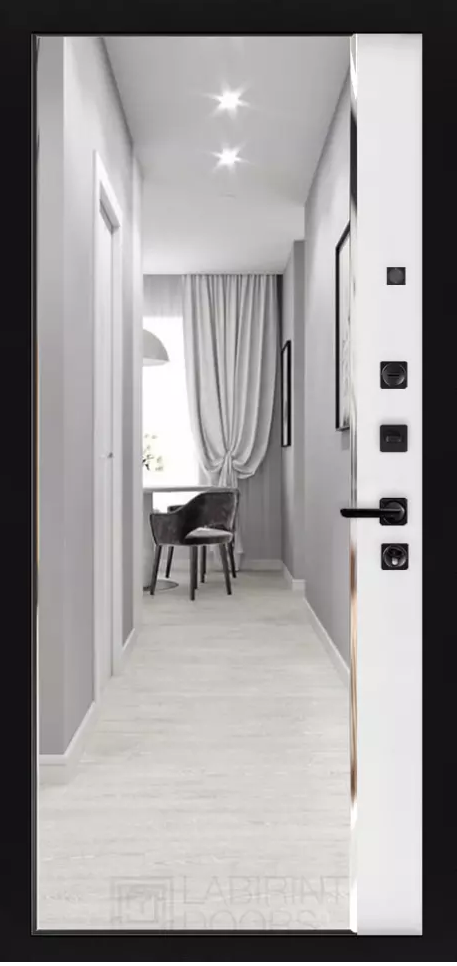 Зеркало Панорама - Белый софт