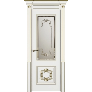 Модель №104 ПО белый с золотой патиной