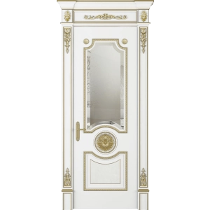 Модель №102 ПО белый с золотой патиной