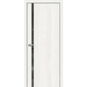 Межкомнатная дверь Браво-1.55 White Dreamline / Mirox Grey
