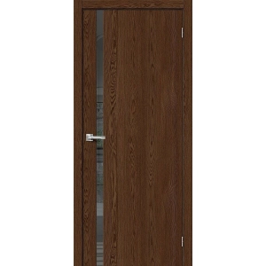 Межкомнатная дверь Браво-1.55 Brown Dreamline / Mirox Grey