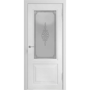 Дверь Модель L-2.2 Белая эмаль ПО