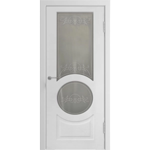 Дверь Модель L-6 Белая эмаль ПО