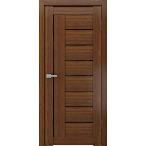 Дверь ЛУ-17 лакобель черный темный орех