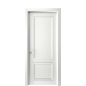 Дверь межкомнатная Авангард 2 белая эмаль