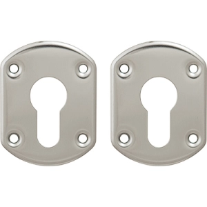 Накладки под цилиндр Гардиан хром ГХ 31 /пара/, объемная /123:479/