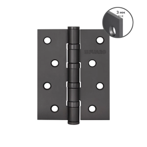 Петля универсальная HEAVY IN4400U GR (графит) 100х75х3 мм