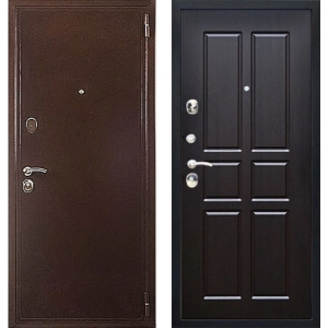 Дверь Евро 2 конструктор Антик медь /Венге темный