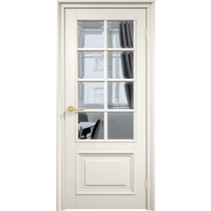 Дверь Легенда Англия 8 ПО Эмаль RAL 9003, 9010, 1013 стекло фацет