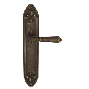 Дверная ручка Venezia VIGNOLE на планке PL90 античная бронза