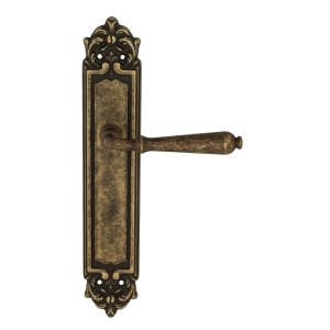 Дверная ручка Venezia CLASSIC на планке PL96 античная бронза
