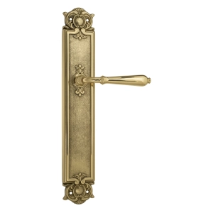 Дверная ручка Venezia CLASSIC на планке PL97 полированная латунь