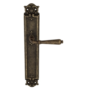Дверная ручка Venezia CLASSIC на планке PL97 античная бронза