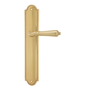 Дверная ручка Venezia VIGNOLE на планке PL98 полированная латунь