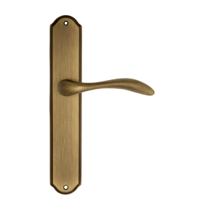 Дверная ручка Venezia ALESSANDRA на планке PL02 матовая бронза