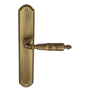 Дверная ручка Venezia ANNETA на планке PL02 матовая бронза