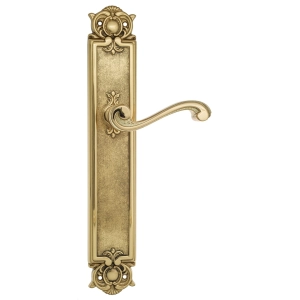 Дверная ручка Venezia VIVALDI на планке PL97 полированная латунь