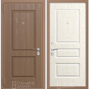 Дверь FORTE CASA ЯСЕНЬ КОРИЧНЕВЫЙ / БЕЛЫЙ ДУБ ORO