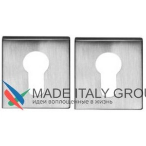 Накладка под цилиндр на квадратном основании COLOMBO MM13-CM матовый хром (2 шт)