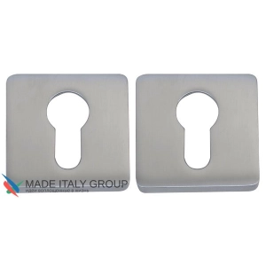 Накладка под цилиндр на квадратном основании COLOMBO BT13-CM матовый хром (2 шт)