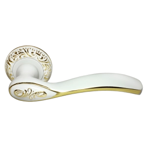 Дверные ручки MORELLI DIY MH-36-CLP W/PG CATHERINE белый/золото