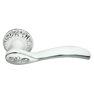 Дверные ручки MORELLI DIY MH-36-CLP W/PC CATHERINE белый/хром