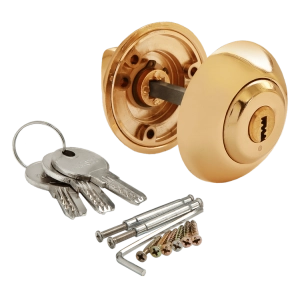 Завертка сантехническая с ключом MH-CYL GP Золото