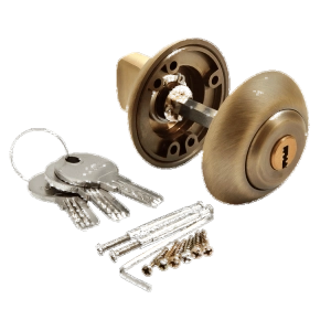 Завертка сантехническая с ключом MH-CYL MAB Матовая античная бронза