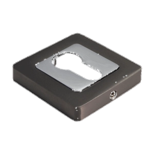 Накладки на ключевой цилиндр MORELLI MH-KH-S55 GR/PC графит/полированный хром