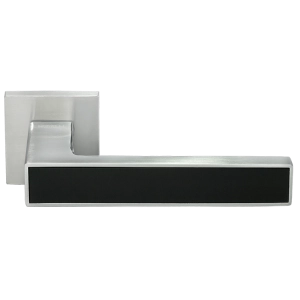 Дверные ручки MORELLI DIY MH-48-S6 SC/BL Sulla Матовый хром/черный