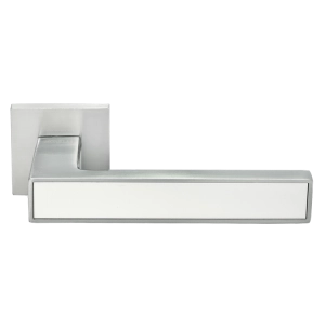 Дверные ручки MORELLI DIY MH-48-S6 SC/W Sulla Матовый хром/белый