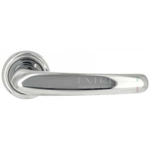 Дверная ручка Extreza MONACO (Монако) 330 на розетке R01 полированный хром F04