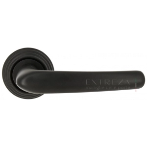 Дверная ручка Extreza MONACO (Монако) 330 на розетке R05 черный матовый F22