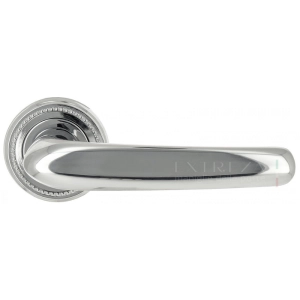 Дверная ручка Extreza MONACO (Монако) 330 на розетке R03 полированный хром F04