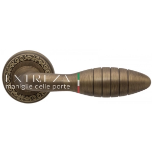 Дверная ручка Extreza MIREL (Мирел) 316 на розетке R06 матовая бронза F03