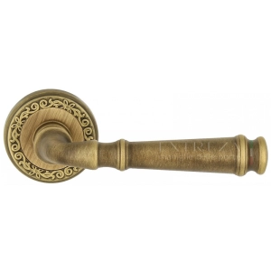 Дверная ручка Extreza BONO (Боно) 328 на розетке R06 матовая бронза F03