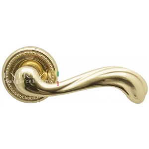 Дверная ручка Extreza NINA (Нина) 317 на розетке R03 полированное золото F01
