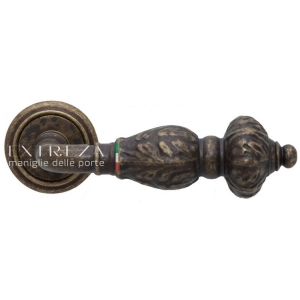 Дверная ручка Extreza TESLA (Тесла) 315 R01 античная бронза F23