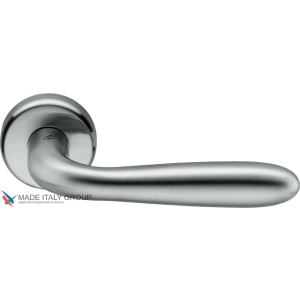 Дверная ручка на круглом основании COLOMBO Robot CD41RSB-CM матовый хром