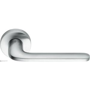 Дверная ручка на круглом основании COLOMBO Roboquattro ID41R-CM матовый хром