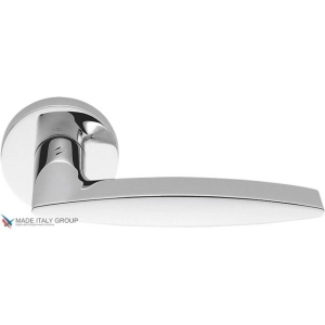 Дверная ручка на круглом основании COLOMBO Gaia GR11RSB-CR полированный хром