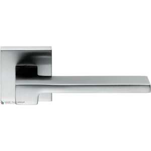Дверная ручка на квадратном основании COLOMBO Zelda MM11R-CM матовый хром
