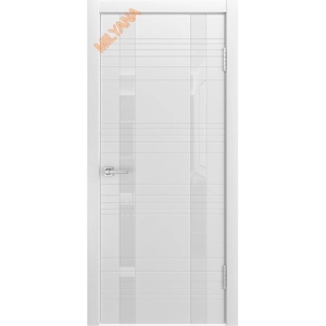 Дверь Milyana ID стекло D Белая эмаль
