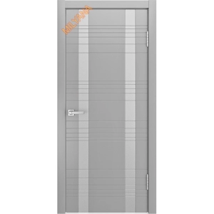 Дверь Milyana ID стекло D Темно-серая эмаль