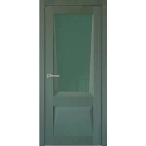 Дверь межкомнатная Перфекто 106 Зеленый бархат Остекленная