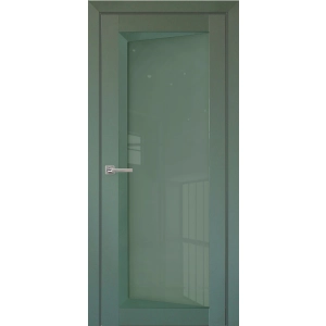 Дверь межкомнатная Перфекто 105 Зеленый бархат Остекленная