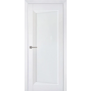 Дверь межкомнатная Перфекто 105 Белый бархат Остекленная