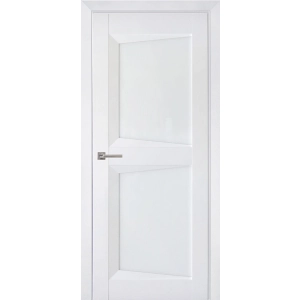 Дверь межкомнатная Перфекто 104 Белый бархат Остекленная