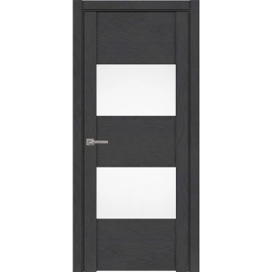 Дверь межкомнатная UniLine 30034 SoftTouch Атрацит Остекленная